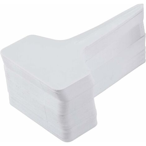 Etiquettes Plantes, Etiquette Semis,120x Etiquette Potager de type T(6 x 10 cm),imperméables étiquettes,Etiquetage Réutilisable-Contenants et Accessoires Pour Plantes. (Blanc60) (1/5)