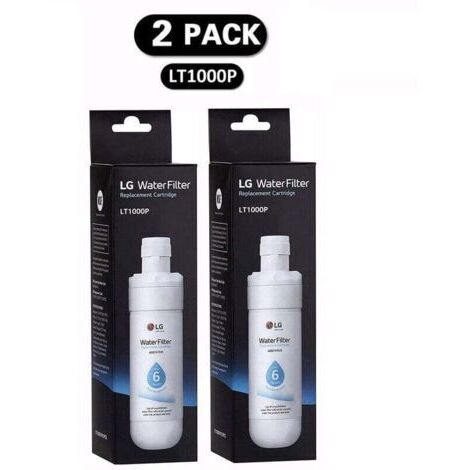 Lot de 2 filtres (LT1000P) Réfrigérateur, filtre à eau du réfrigérateur