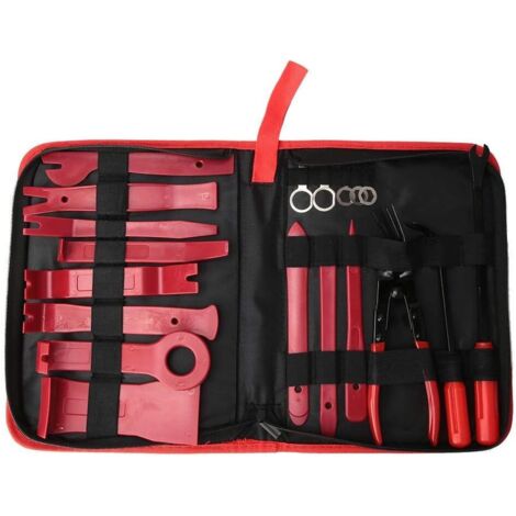 Outils de Démontage de Garniture de Voiture, 19pcs Outils de Démontage et de Dressage pour la Réparation de Voiture Réparation de Démontage Audio Sonore (1/5)