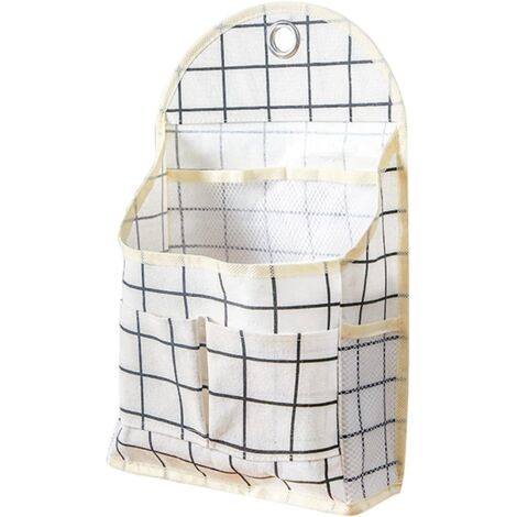 Sac de rangement suspendu étanche pour chambre à coucher, salle de bain, salon avec étagère murale à 3 poches