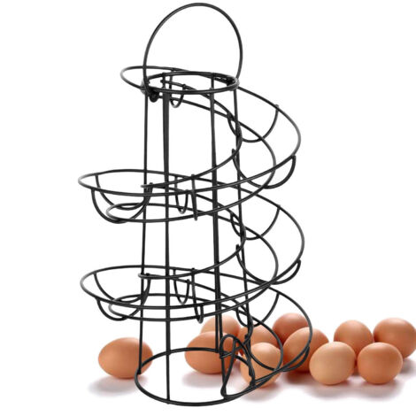Kitchen Creative Étagère à œufs pratique Panier à œufs en spirale (1/2)