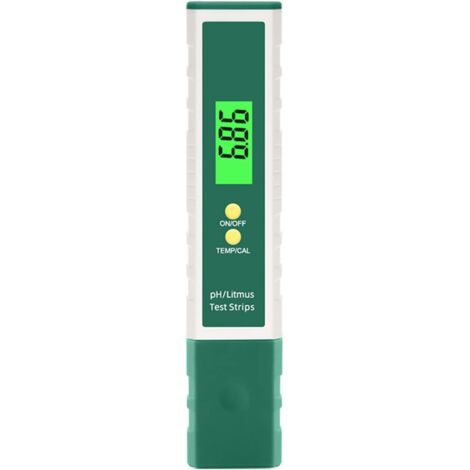 Testeur de qualité de l'eau, ph Metre, Fonction de température de testeur de qualité de l'eau de testeur de PH de PH-mètre numérique pour l'eau Potable, hydroponie, piscines, Aquariums