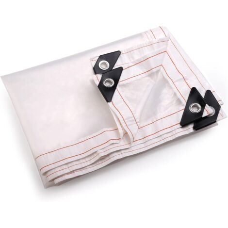 2 x 2,5 m Bâche transparente imperméable pour plantes Auvent Bâche résistante Bâche Bâche Bâche pour Camping Pêche Jardinage Clapier Toit Imperméable