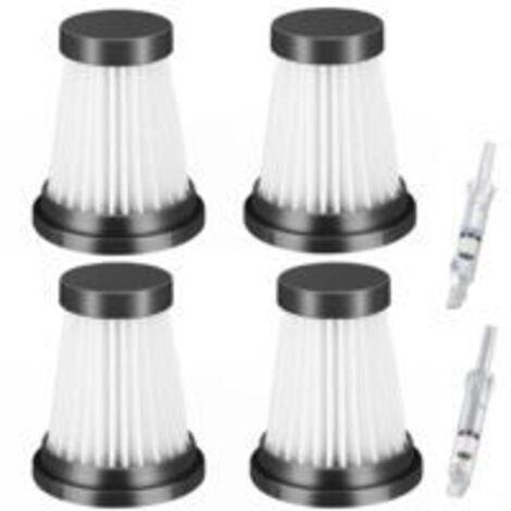 Ensemble de 4 filtres HEPA pour aspirateurs sans fil Moosoo K12, K12 Pro et K13, Genius Invictus One 1.0 X7/2.0 et Foxnovo 13KPA. Accessoires pour filtres d'aspirateurs à main.