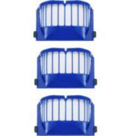 Ensemble de 3 filtres HEPA pour aspirateurs iRobot Roomba séries 500 et 600 (550, 560, 650, 620)