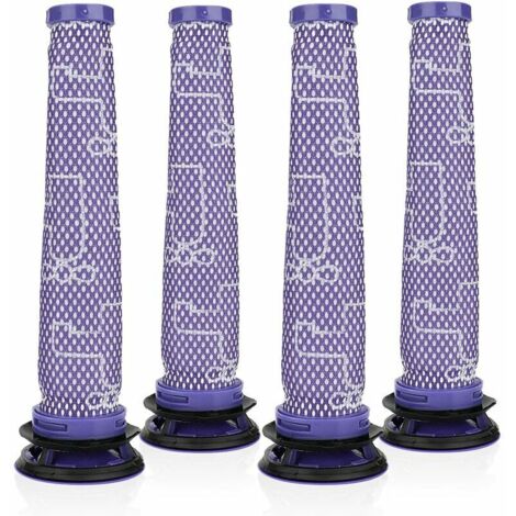 Filtre de rechange pour aspirateurs Dyson séries V6, V7 et V8, filtre de pré-moteur en 4 pièces, filtre HEPA, accessoire de filtre de pré-moteur Dyson