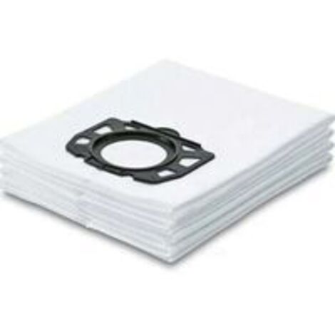 Lot de 6 sacs filtrants pour aspirateurs Karcher MV4, MV5, MV6, WD4, WD5, WD6, compatibles avec les modèles Karcher WD4000 à WD5999 (1/2)