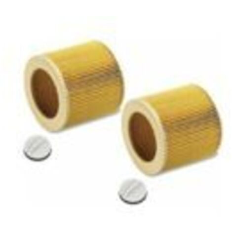 Filtres pour aspirateur Sollbry - Lot de 2 - compatibles avec les modèles Karcher WD2, WD3, MV3, MV2, A2004, A2054, A2204 et A2656