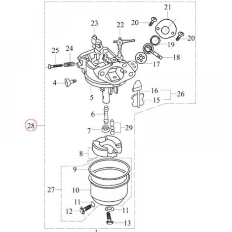 Pièces de carburateur pour moteur à essence 6,5 CV, pièces de carburateur universelles pour moteur à essence