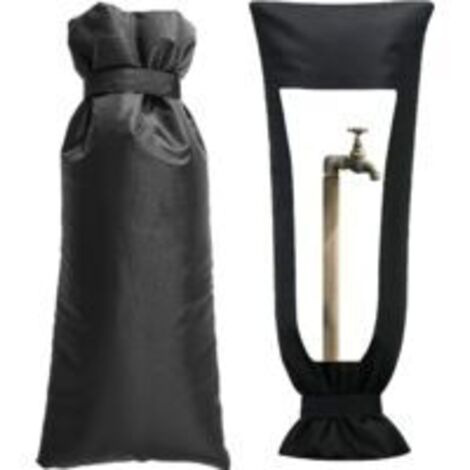 Sollbry 63 cm x 33 cm - Protection thermique pour robinet de jardin - Housse de protection pour robinet d'extérieur - Épaississement - Résistant à l'hiver (1/5)