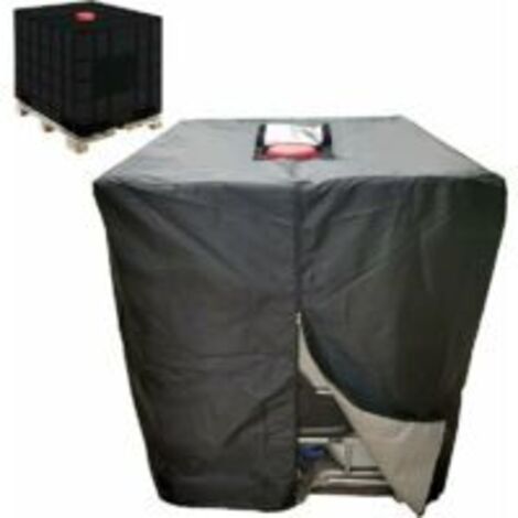 Bache Réservoir d'eau IBC 1000 L Couverture Container Citerne Eau Pluie avec Fermeture éclair Coupe-Vent Anti-UV Résistant à la Déchirure T-Audace (1/5)