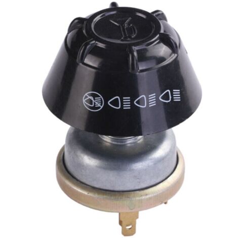 Interrupteur à bouton-poussoir, 12 V, en métal, étanche, avec avertisseur sonore et lumineux pour tracteur Massey Ferguson, références 1668816M1, 1668816M2 et 1668816M91 (1/2)