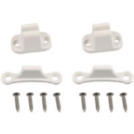 Serrure de porte pour camping-car et caravane, compatible avec les trous de fixation de 35 mm et 48 mm, accessoires pour camping-car, serrure à chambre blanche, sécurité renforcée pour camping-cars (1/2)