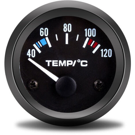 Jauge de température d'eau électrique Sollbry, 12 V CC, 5 cm (2 pouces), 40 °C à 120 °C, universelle pour voiture et camion, affichage numérique LED (1/4)