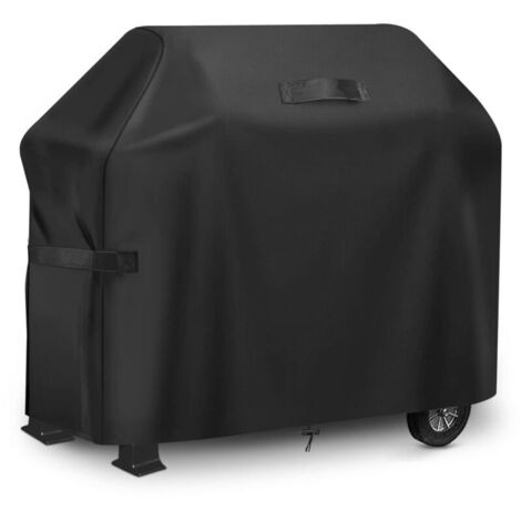Housse Barbecue Gaz, Bâche Barbecue 183x66x130cm, Housse Protection Barbecue Exterieur 420D Tissu Oxford Étanche Protection Solaire, BBQ Couverture Noir (1/5)