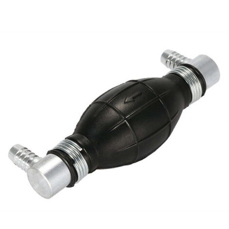 Pompe d'amorçage universelle Sollbry pour systèmes d'alimentation diesel ou essence, coudée à 90° des deux côtés, sortie de 8 mm avec clapet anti-retour