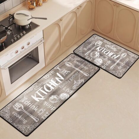Tapis de cuisine 06 5080cm Terre de diatomées Tapis de cuisine pour couverts, absorbant l'eau et l'huile, en terre de diatomées, résistant à l'usure, facile à nettoyer, antidérapant.