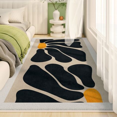 Montagne 4020cm Imitation cachemire Un tapis simple, propre et durable en imitation cachemire pour une chambre minimaliste, absorbant, antidérapant et parfait pour la chambre ou comme tapis de chevet. (1/5)