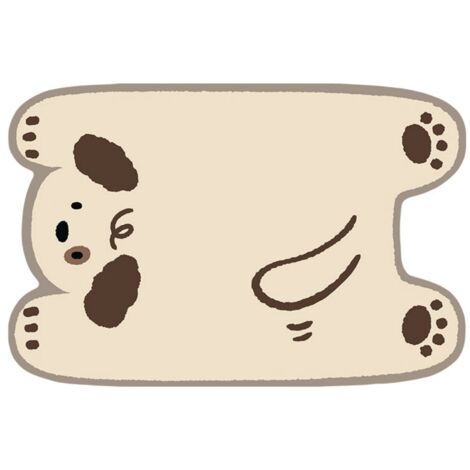 Terre de diatomées Huang Xiugou 03 5080cm Tapis de salle de bain antidérapant mignon et adorable sur le thème des animaux de compagnie, tapis de porte de toilettes, tapis absorbant, tapis en terre de (1/5)