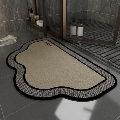 Seattle - Style B - Nuage 4060cm Terre de diatomées Les tapis de sol en terre de diatomées sont faciles à nettoyer et conviennent aux salles de bains, toilettes et sanitaires. Ils sont résistants à l (1/5)