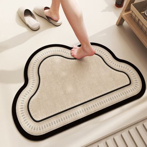 Roman Manor - Nuage 4060cm (Terre de diatomées) Tapis de sol en terre de diatomées, tapis antidérapant pour salle de bain, tapis absorbant pour porte de toilettes (1/5)