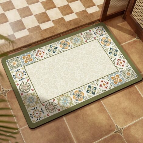 Tallinn 4060cm (terre de diatomées) Tapis de sol en terre de diatomées, tapis de bain, tapis ménager facile à nettoyer, absorbant et antidérapant (1/5)