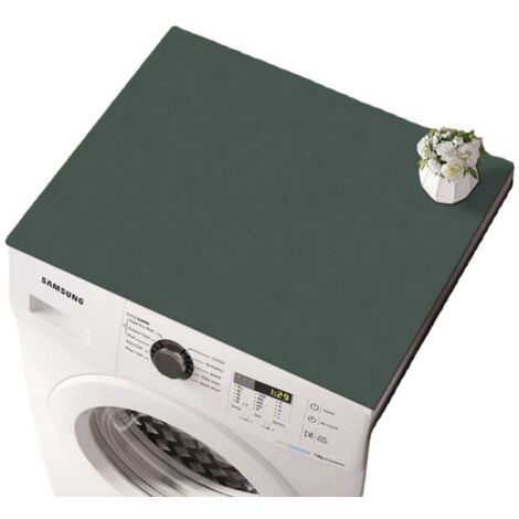 Vert foncé, 4060cm (terre de diatomées) Housse anti-poussière pour machine à laver en terre de diatomées, tapis antidérapant uni pour la maison, résistant à l'usure et absorbant (1/5)