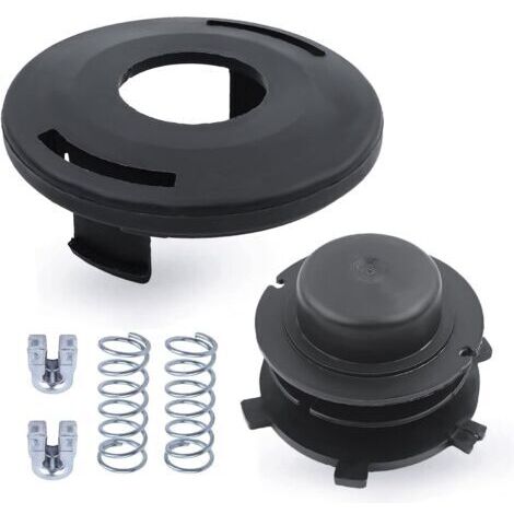Kit de capuchon de bobine Autocut 25-2 pour débroussailleuses STIHL FS44 FS80 FS85 FS100 FS110 FS120 FS130 FS200 – Inclus 1 capuchon, 2 ressorts, 2 œillets