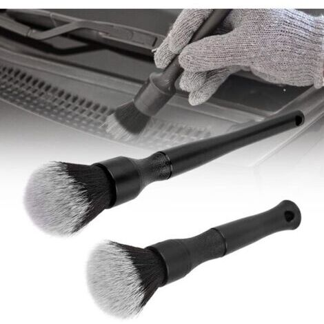 Pinceaux Nettoyage Voiture, Automatique de Voiture Détail Brosse pour Moteur/Tableau de Bord/Bouches Daération/Intérieur, 2 Pcs (1/5)