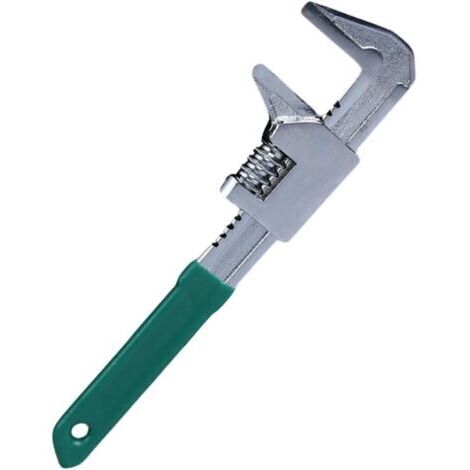 1 clé à angle droit en acier avec poignée antidérapante, clé d'ouverture pour tuyaux et pompes et outils à main (1/5)