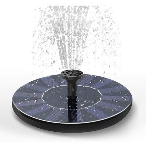 Mini fontaine solaire, kit de panneau solaire autonome pour jardin, piscine et extérieur