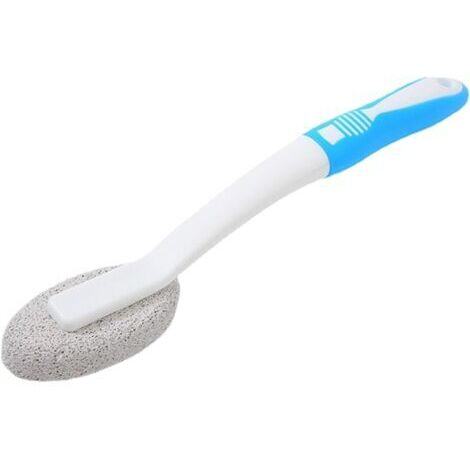 Brosse de toilette en pierre ponce bleue, 30 cm de long, pour un usage domestique, y compris le nettoyage des lavabos et des salles de bains.