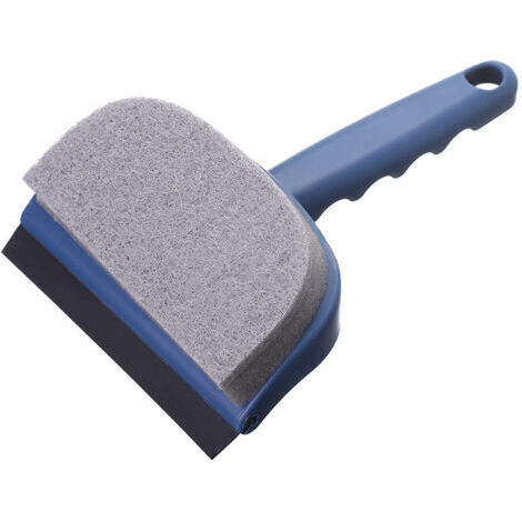 Éponge bleue, 11,519 cm, tête de brosse double face, pour nettoyer les miroirs et les fenêtres en verre, raclette.