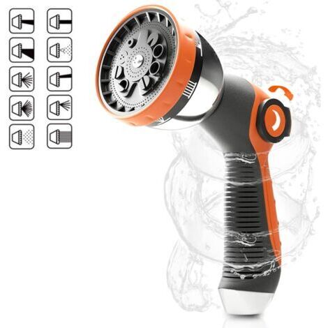 Pistolet d‘arrosage Pistolet, Pulvérisateur de Jardin, Pistolet Arrosoir à Haute Pression avec 10 Modes d'Arrosage, pour lavage de Voiture, Irrigation de Jardin et des Plantes