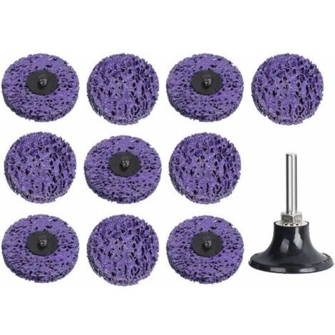 Disques à Changement Rapide Disque de Ponçage avec Support Rouleau de Verrouillage Surface Roloc à changement Pour Enlèvement de Peinture et Rouille de Surface de Meuleuse (1/5)