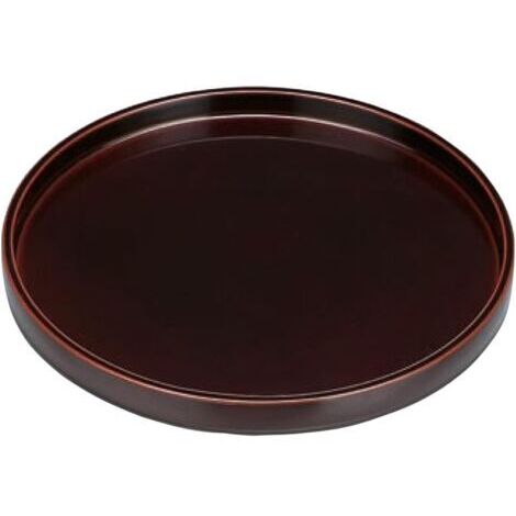 Plateau de pot de fleurs en céramique marron de diamètre extérieur 25 cm adapté au bac de drainage des fleurs d'intérieur et d'extérieur 1 (1/5)