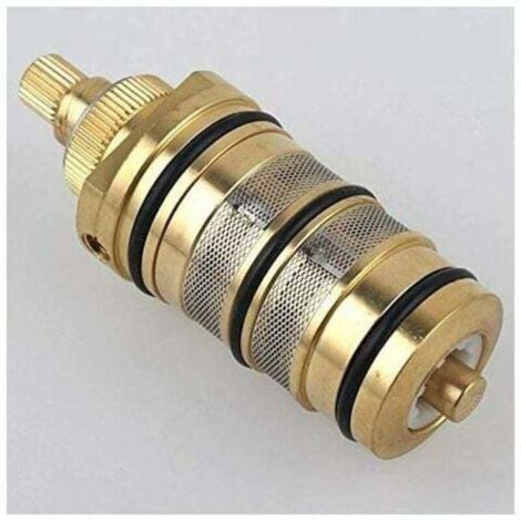 Cartouche Thermostatique et PoignéE en Laiton pour le Bain Douche pour Mitigeur MéLangeur Barre de Douche Robinet MéLangeur Douche Cartouche MéLangeur (1/5)