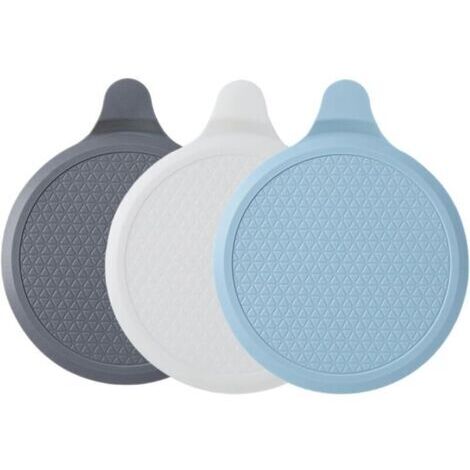 Lot de 3 bouchons de baignoire en silicone, bouchon d'évier universel de 15 cm de diamètre, bouchon de vidange d'évier de cuisine, bouchon de vidange de lavabo (1/4)