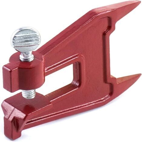 Étau pour tronçonneuse, accessoire d'affûtage portable, étau de limage pour tronçonneuse, pour affûter la chaîne, rouge (1/4)