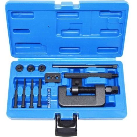 Derive Chaine Moto,Rive Chaine Moto,Kit Chaine Moto,Disjoncteur Et Riveteuse De ChaîNe Moto,Ensemble D'Outils De Brise-ChaîNe De Moto,SéParateur De Coupe,Pour Moto Et VéLo Kit D'Outils,VTT (1/4)