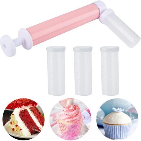 Aérographe manuel pour la décoration de gâteaux et pâtisseries, pistolets à peinture aérographe, kit d'outils de peinture au pistolet, fournitures pour la décoration de gâteaux (1/4)