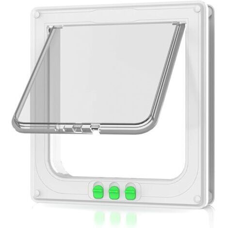 Chatière pour chat, chatière résistante aux intempéries, installation facile, porte intérieure extérieure, fenêtre, mur (1/5)