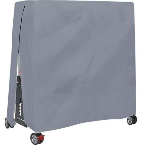 Housse pour Table De Ping Pong, Étanche Résistance Au Vent Anti-UV Robuste Tissu Oxford Bâche De Protection Table De Tennis De Table avec Fermeture À Glissière Et Cordon Réglable