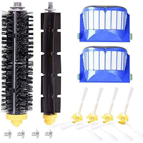 Kit d'accessoires pour iRobot Roomba série 600 Pièces de rechange pour 600 605 610 615 620 625 630 635 640 645 650 655 660 665 670 671 675 680 690 691 692 filtre HEPA