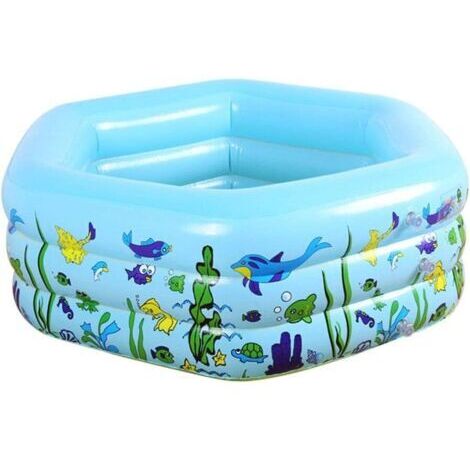 Piscine gonflable, six côtés pour enfants, grande famille, baignoire super adulte pour bébé, pour adultes, enfants, jardin et pataugeoire pour enfants en plein air