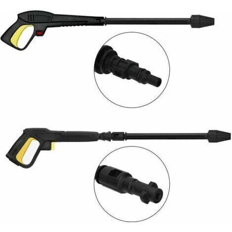 Accessoire pour nettoyeur haute pression--Pistolet à eau haute pression avec lance à jet variable et lance rotative, compatible avec les nettoyeurs haute pression Lavor