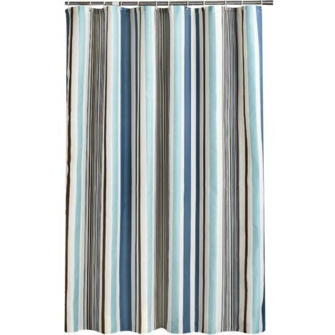 Rideau de douche 200 x 240 cm (L x H), rideaux de douche anti-moisissure, doublure en tissu polyester doux, rideaux de bain, rideau, beau modèle pour salle de bain WC