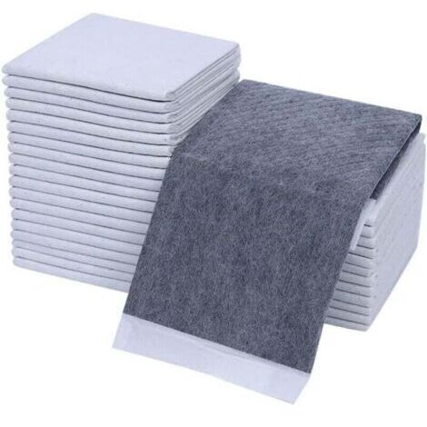 100 pièces Tapis éducateur pour chie, tapis hygiéniques jetables pour chiot et chien, 33x45cm Gris (1/3)