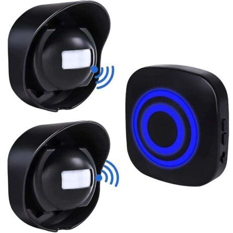 Détecteur de Mouvement Alarme, Détecteurs de Mouvement Infrarouge, Sensor Alarme sans Fil PIR Set Détecteur de Mouvement Détecteur Infrarouge