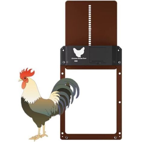 Porte automatique pour poulailler, 2.0 Porte automatique pour poulailler, avec ouverture étanche sensible à la lumière le soir et le matin
